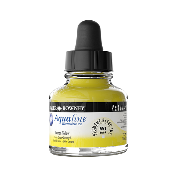 Aquafine tinta Amarillo limón. Bote 25,9 ml.